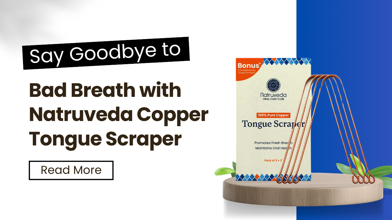 Natruveda 100% Copper Tongue Scraper: A Must-Have for Fresh Breath and Superior Oral Hygiene