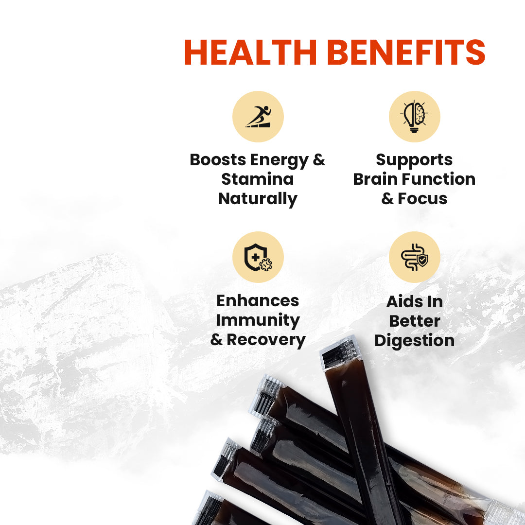 Shilajit Honey Sticks – Pure Himalayan Shilajit Resin Infused with Natural Honey