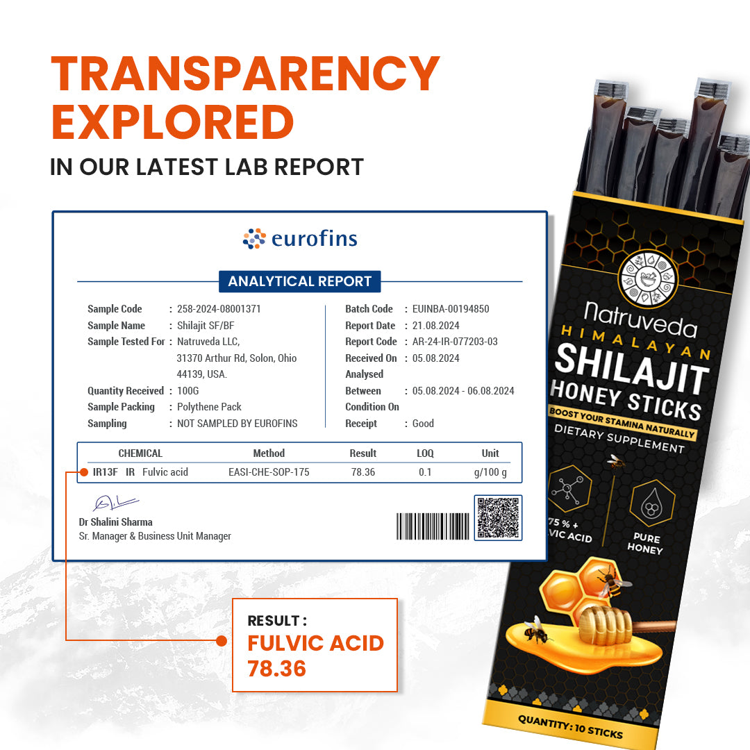 Shilajit Honey Sticks – Pure Himalayan Shilajit Resin Infused with Natural Honey