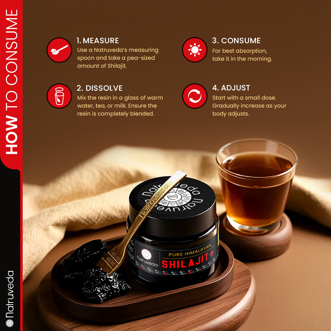Natruveda Pure Himalayan Shilajit Resin Plus Ashwagandha & 9 Herbs - 1.27 Oz