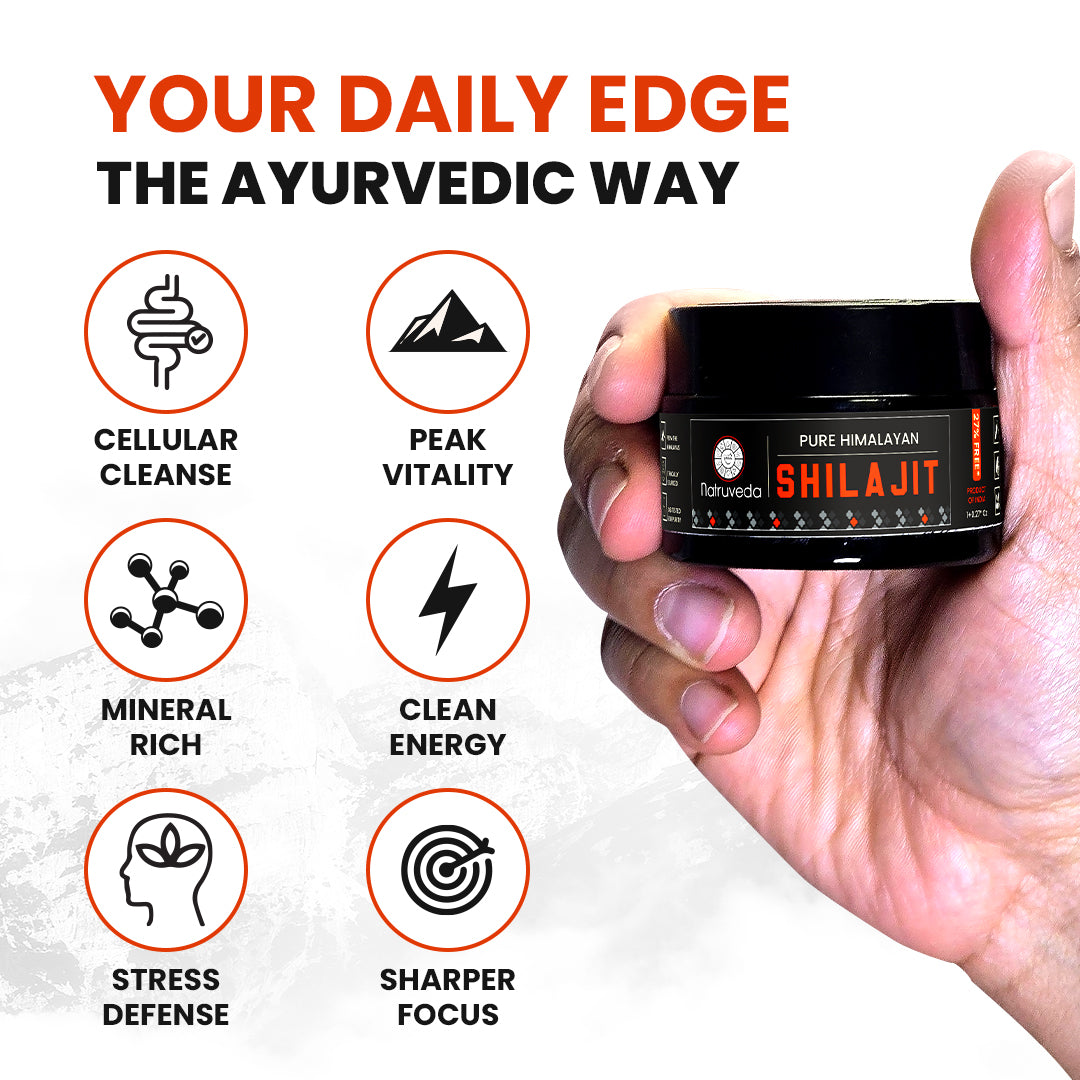 Natruveda Pure Himalayan Shilajit Resin | 90 Servings for Enhanced Energy, Fulvic Acid & 85+ Natural Trace Minerals | Pure Shilajit for Men & Women - 1.27 Oz