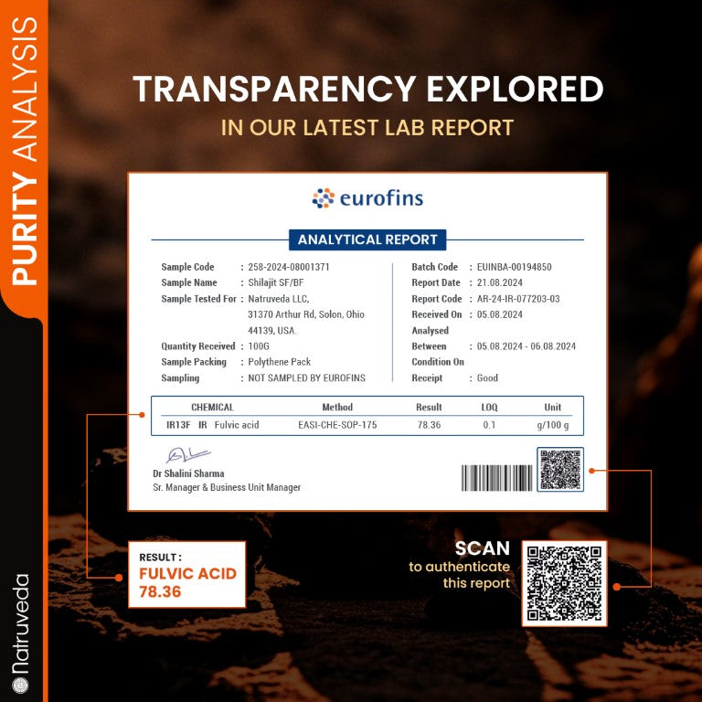 Natruveda Pure Himalayan Shilajit Resin Plus Ashwagandha & 9 Herbs - 1.27 Oz