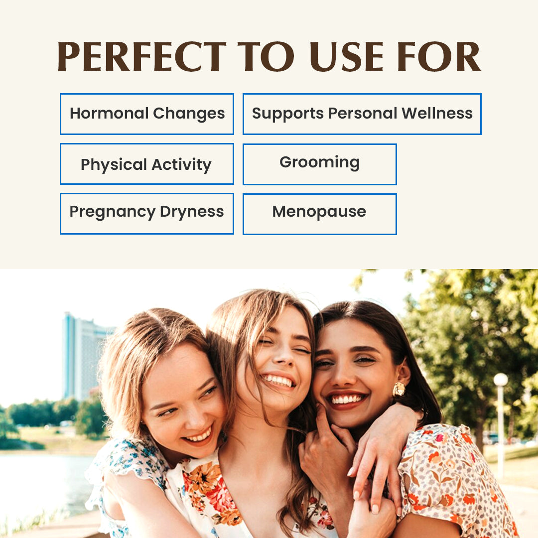 Natruveda  Natural Vulva Balm | Rose & Sandalwood | Natural Relief for Odor, Dryness & Chafing | 3.53 Oz (100gm)