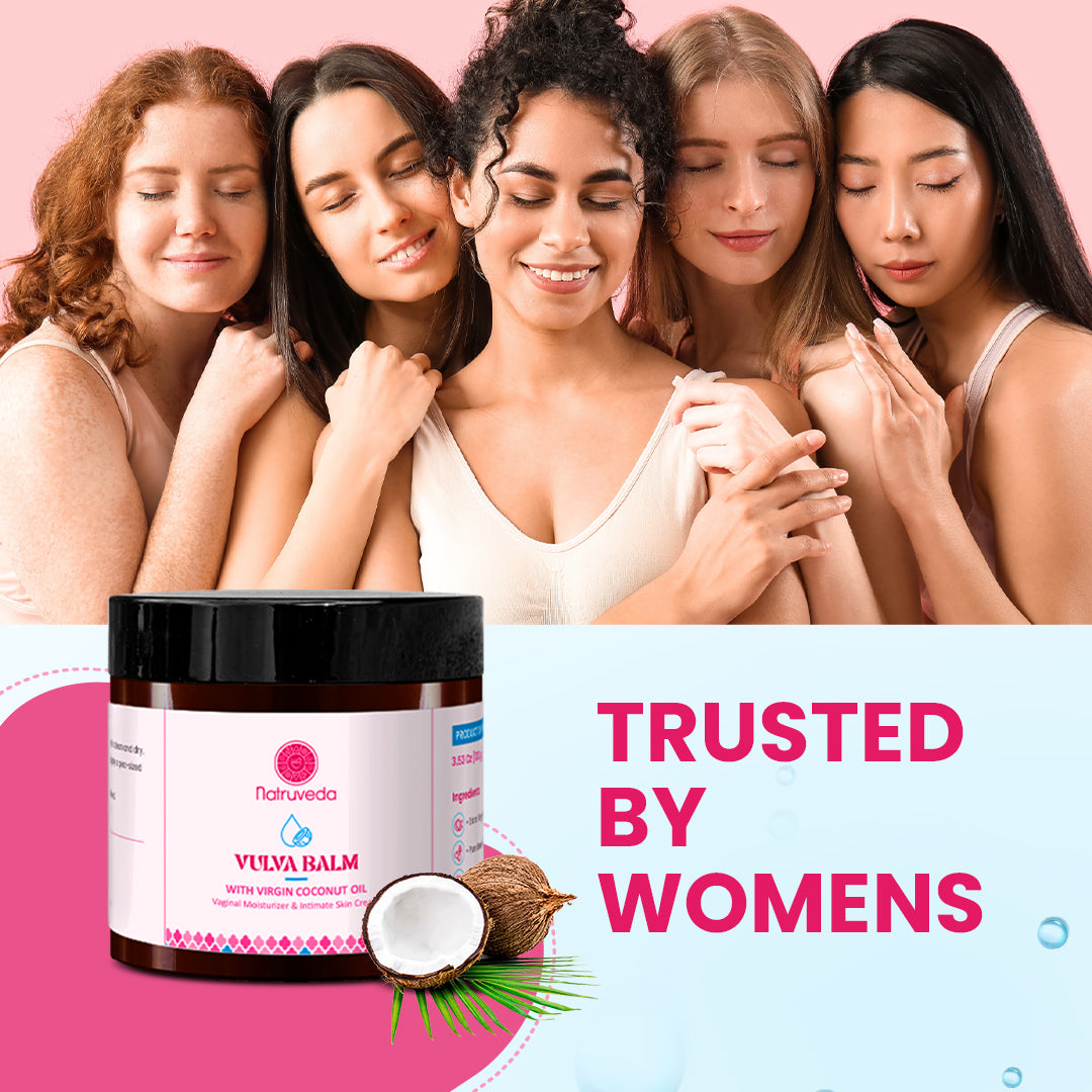 Natruveda  Natural Vulva Balm | Fragrance Free | 3.53 Oz (100gm)
