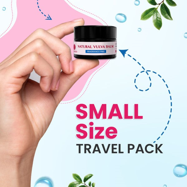Natruveda Natural Vulva Balm | Discovery Pack | 0.35 oz (10 + 10 gm)