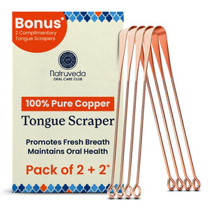 Natruveda 100% Pure Copper Tongue Scraper