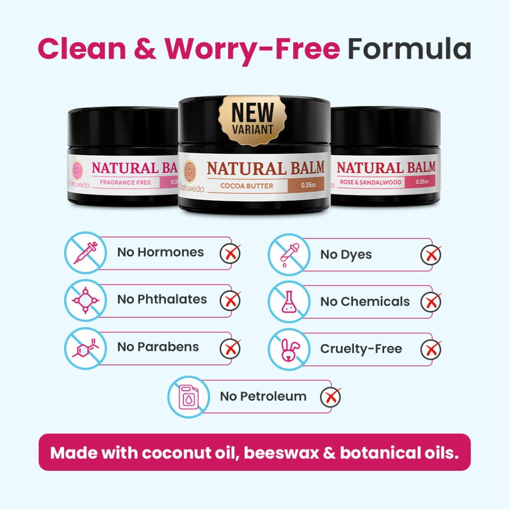 Natruveda Natural Vulva Balm | Discovery Pack | 0.35 oz (10 + 10 gm)