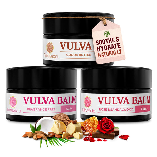 Natruveda Natural Vulva Balm | Discovery Pack | 0.35 oz (10 + 10 gm)