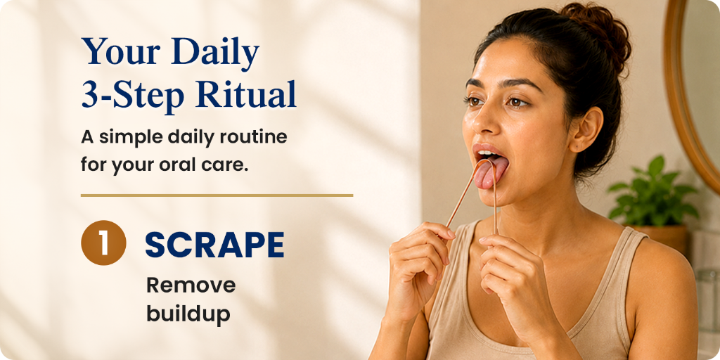 Your Daily 3-Step Ritual: Step 1 Scrape