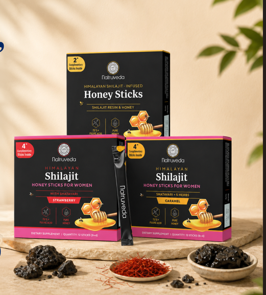 Natruveda Pure Shilajit Honey Sticks