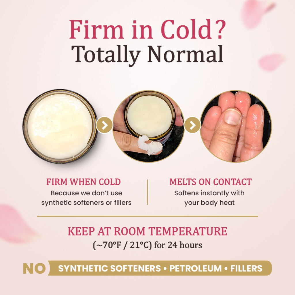 Rose and Sandalwood temperature notice